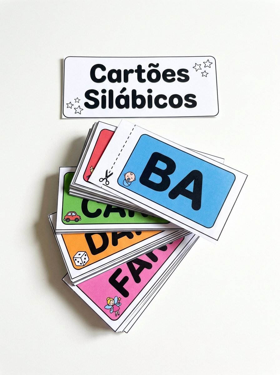 Cartões Silábicos pra Recortar e Praticar